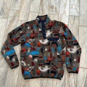 NEW Patagonia kids youth XL (14) Synchilla Warm Snap-T fleece pullover